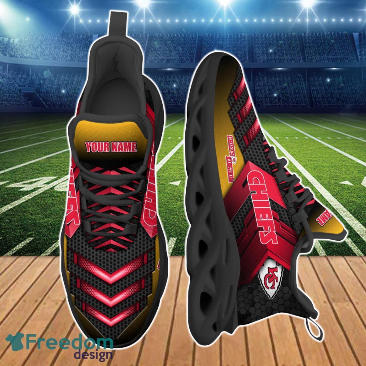 Kansas City Chiefs NFL Max Soul Shoes Custom Name Product Photo 2