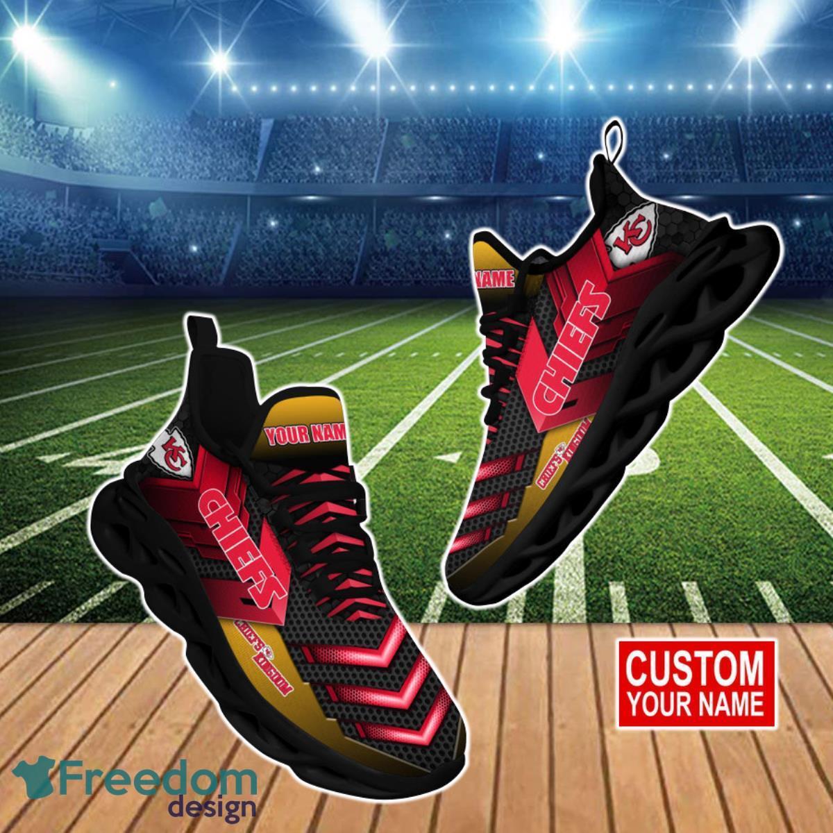 Kansas City Chiefs NFL Max Soul Shoes Custom Name Product Photo 1