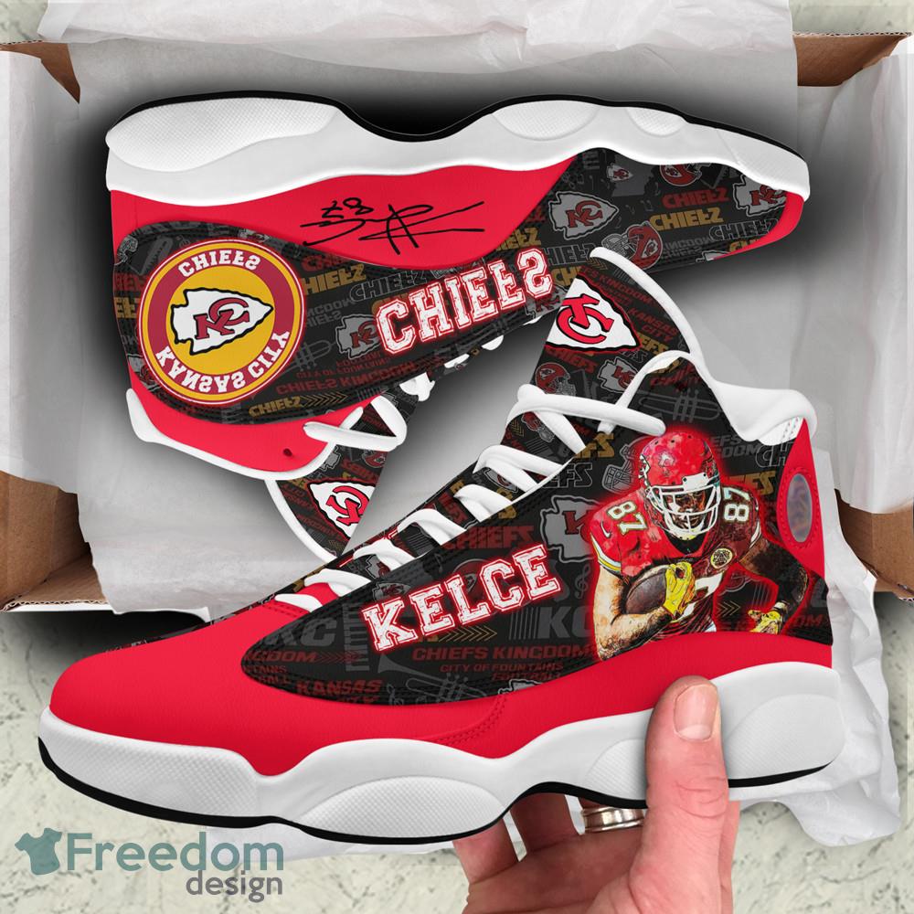 Kansas City Chiefs Travis Kelce Air Jordan 13 Shoes For Men Women Product Photo 2