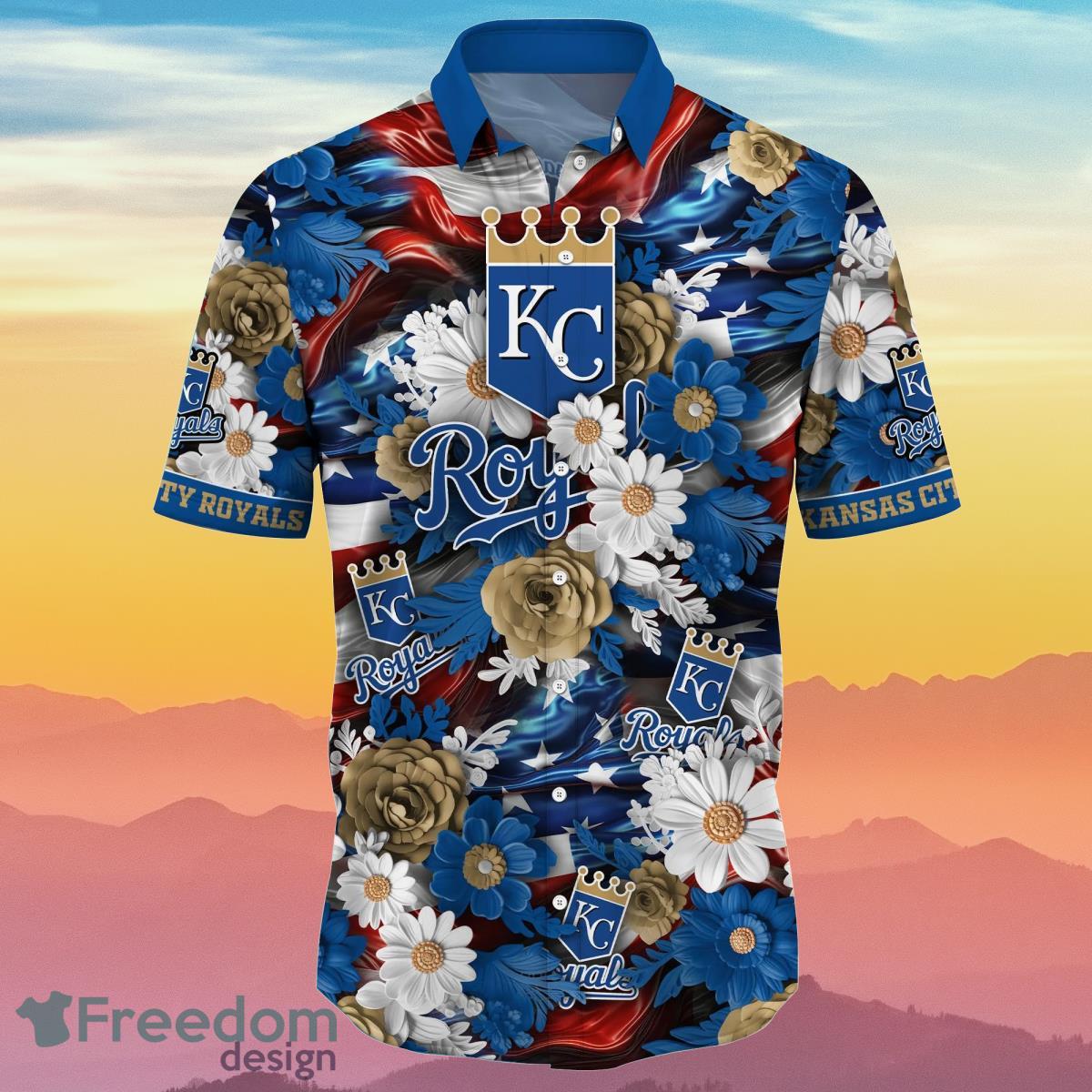 Kansas City Royals MLB Hawaiian Shirt 4th Of July Independence Day