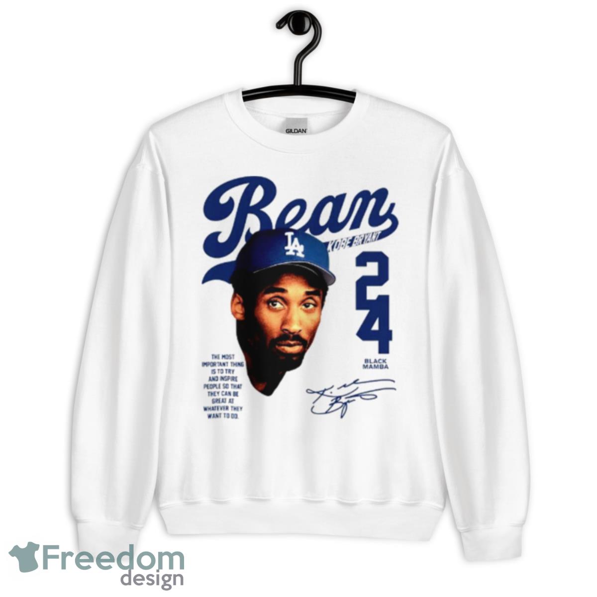 Kb Bean Kobe Bryant Los Angeles Dodgers Signature Shirt - Unisex Heavy Blend Crewneck Sweatshirt