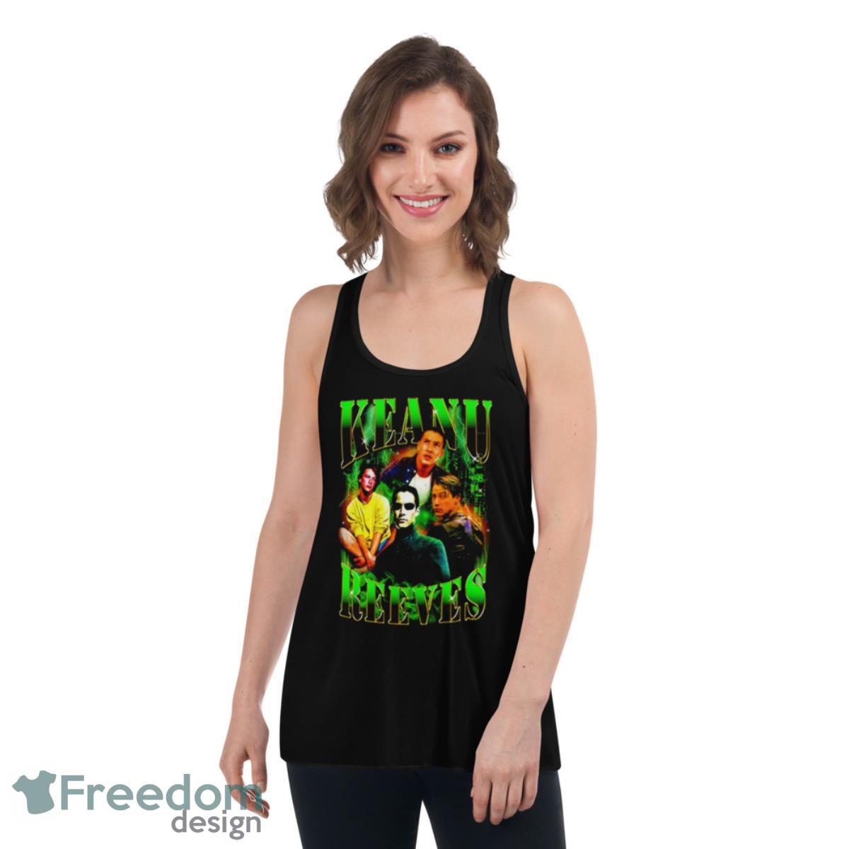 Keanu Reeves Shirt - Womens Flowy Racerback Tank Keanu Reeves Shirt - Womens Flowy Racerback Tank