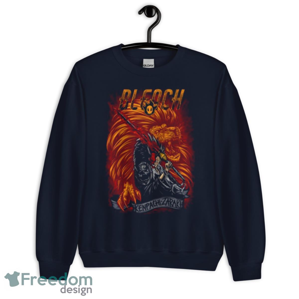 Kenpachi Zaraki Collage Bleach Anime Shirt - Unisex Crewneck Sweatshirt-1