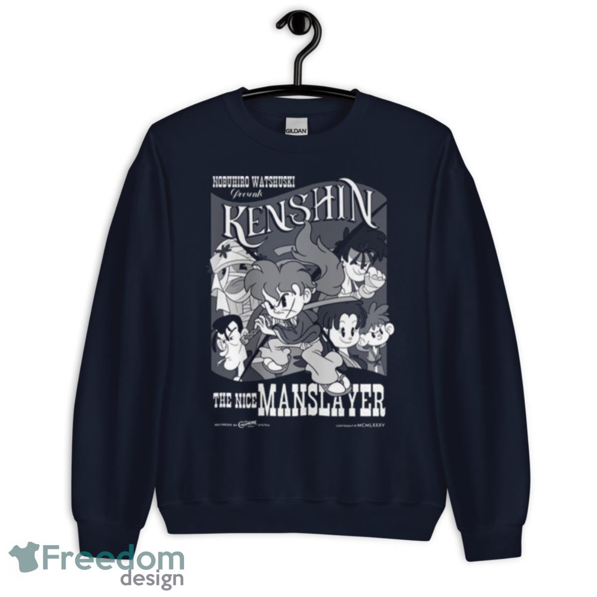 Kenshin The Nice Manslayer Samurai X Anime Shirt - Unisex Crewneck Sweatshirt-1