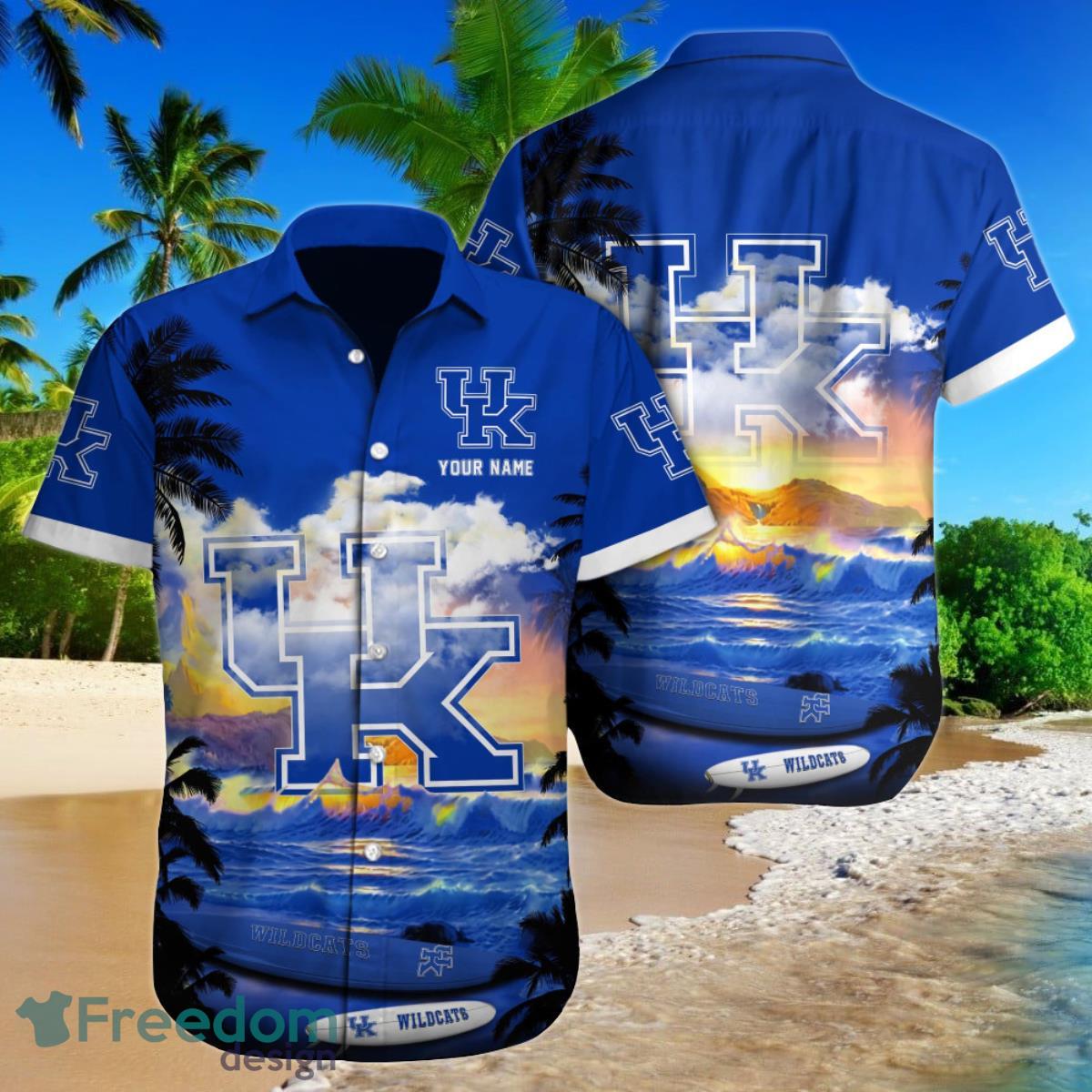 Kentucky Wildcats NCAA2 Custom Name Hawaiian Shirt For Men Women Gift For Fans Product Photo 1