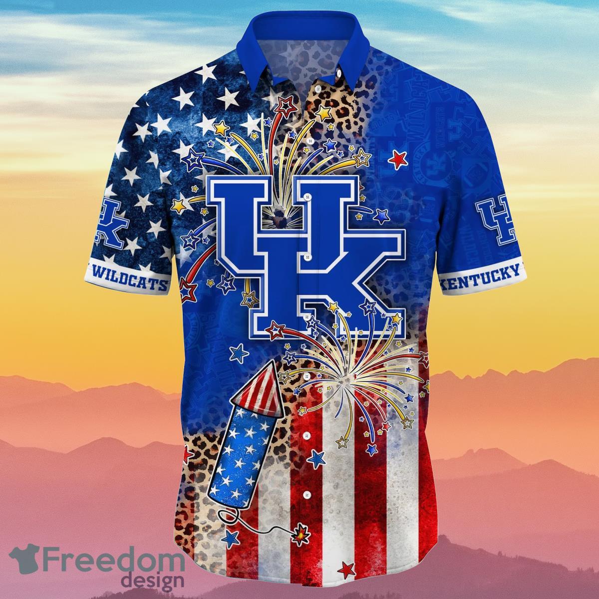 Kentucky Wildcats NCAA2 Hawaiian Shirt 4th Of July Independence Day Ideal Gift For Men And Women Fans Product Photo 2