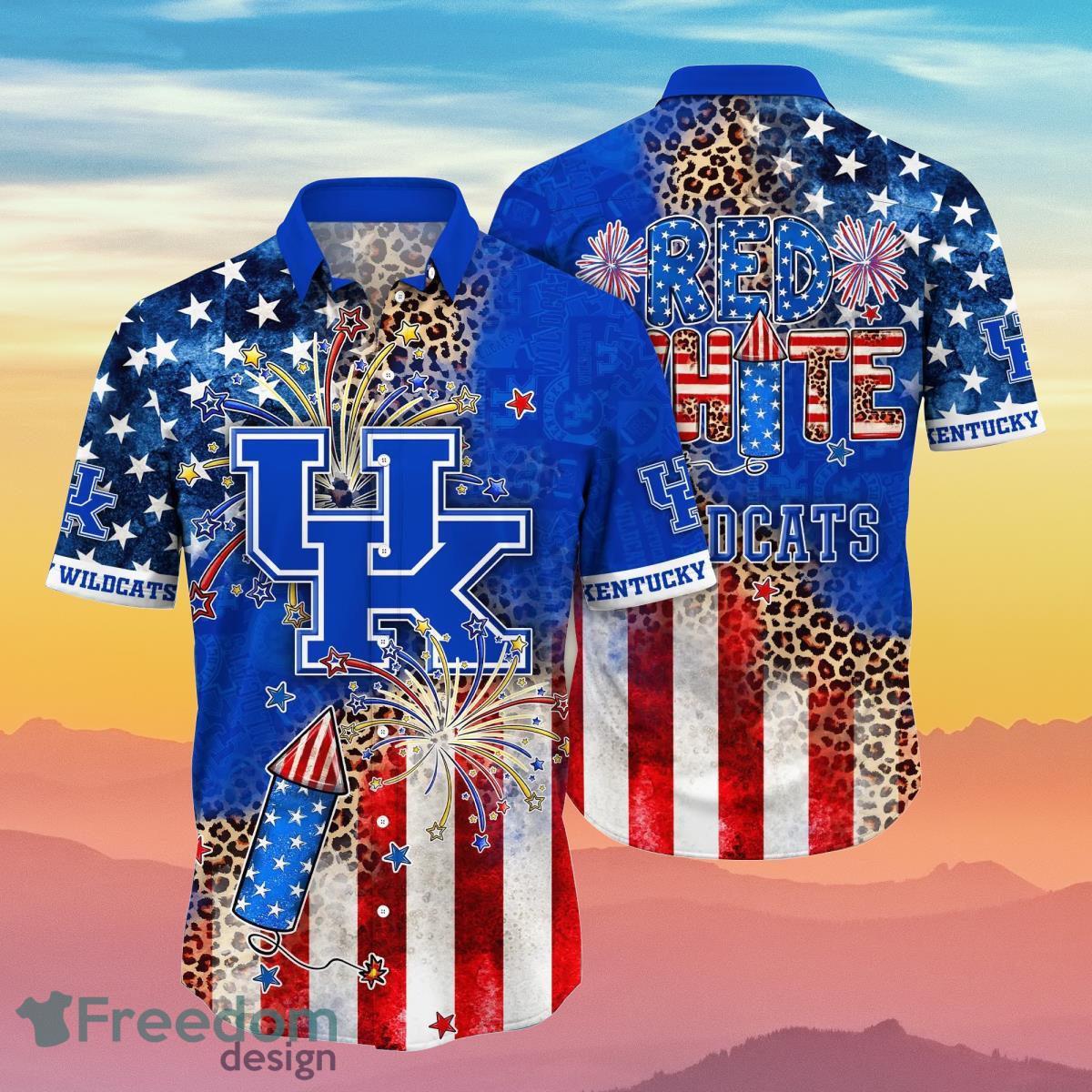 Kentucky Wildcats NCAA2 Hawaiian Shirt 4th Of July Independence Day Ideal Gift For Men And Women Fans Product Photo 1