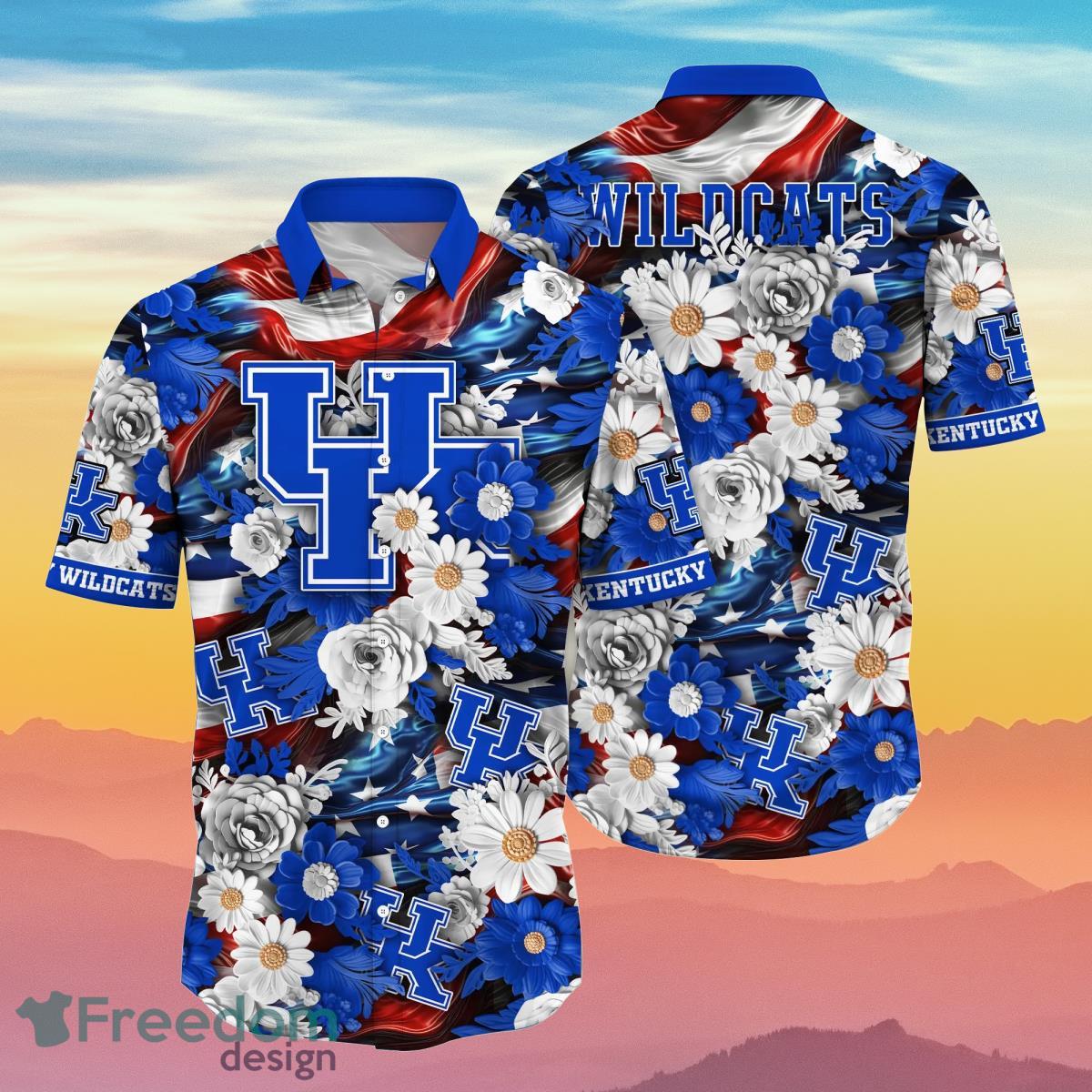 Kentucky Wildcats NCAA2 Hawaiian Shirt 4th Of July Independence Day Special Gift For Men And Women Fans Product Photo 1