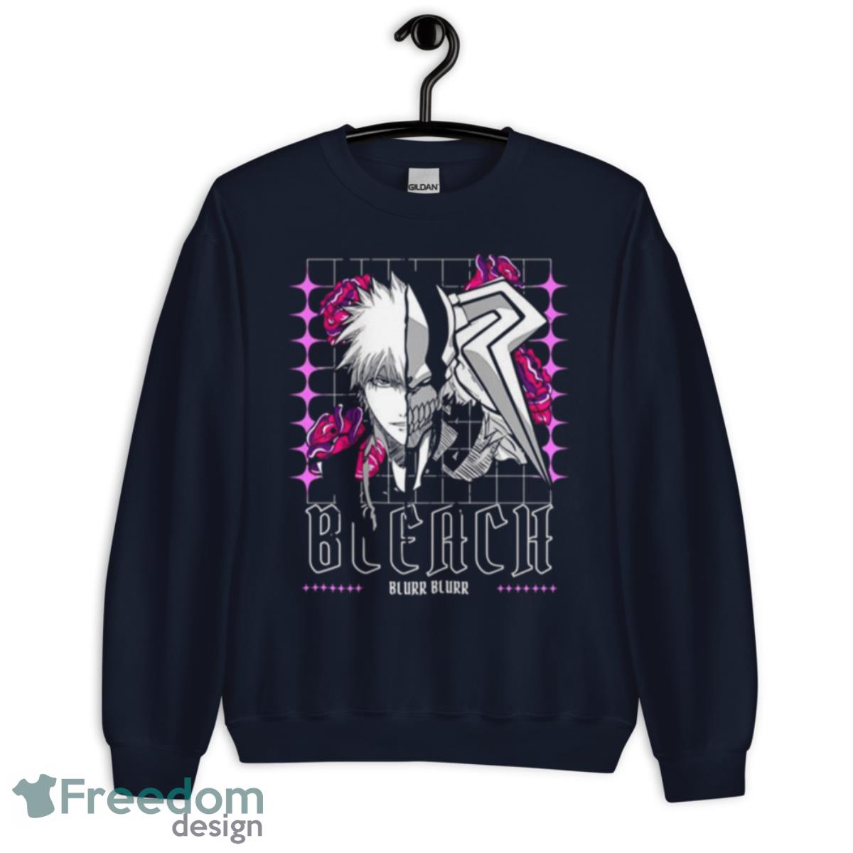 Kurosaki Hollow Purplr Bleach Anime Art Shirt - Unisex Crewneck Sweatshirt-1