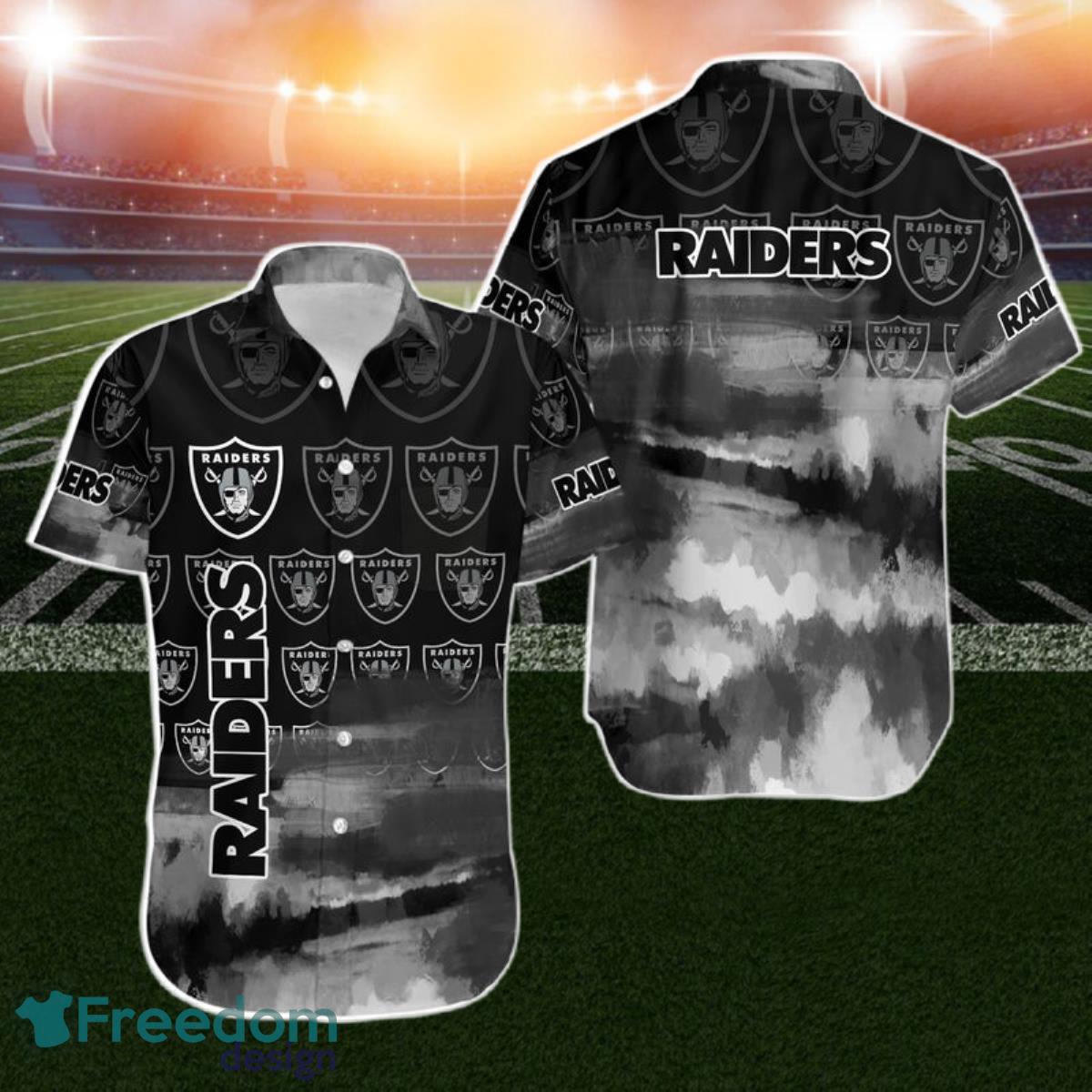 Las Vegas Raiders NFL Gift For Fan Hawaiian Shirt Aloha Shirt For Men Women Product Photo 1