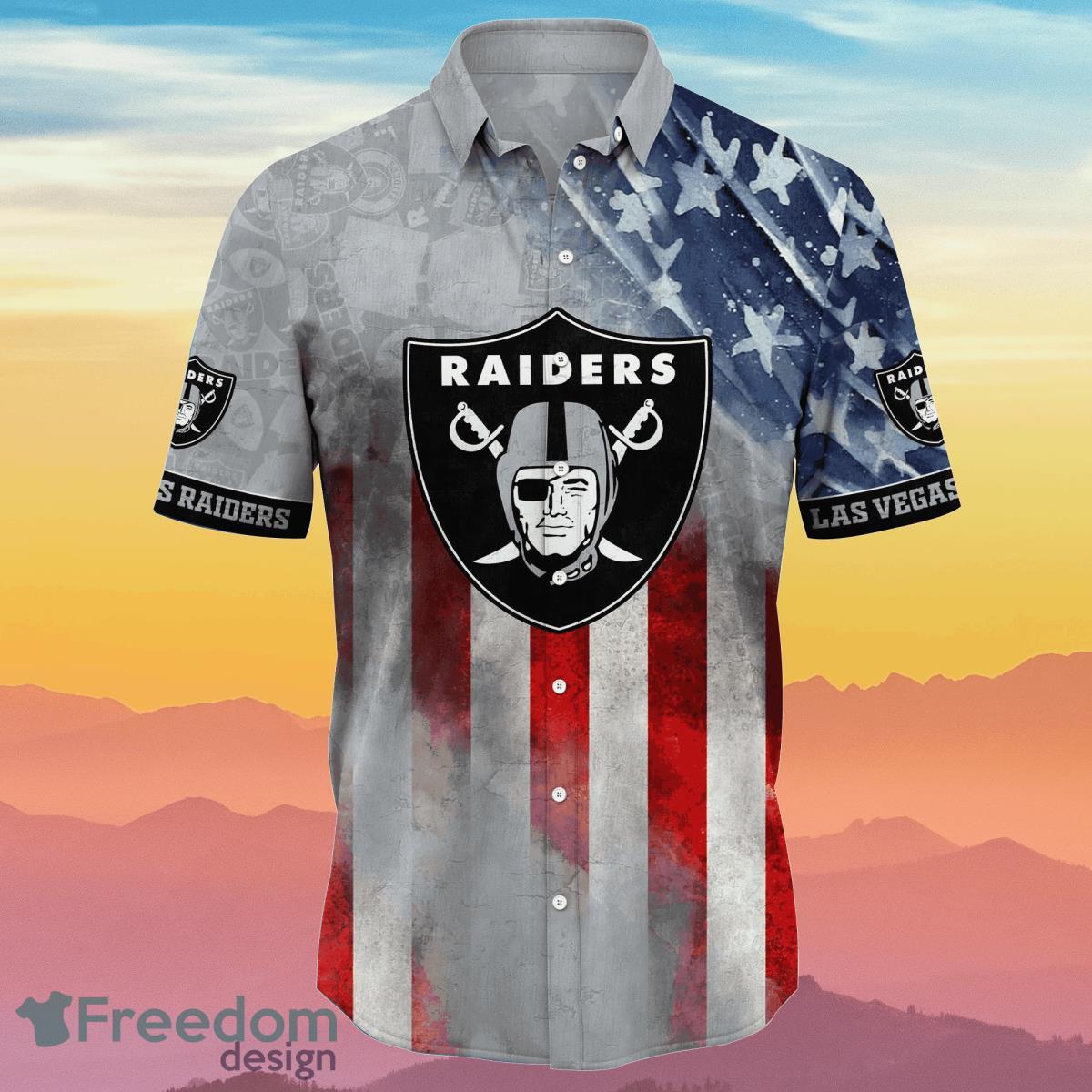 Las Vegas Raiders NFL Hawaiian Shirt 4th Of July Independence Day Best Gift For Men And Women Fans Product Photo 2