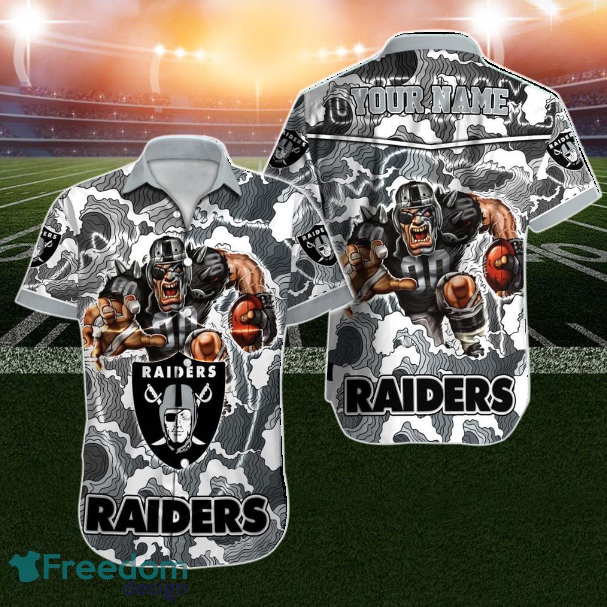 Las Vegas Raiders NFL Hawaiian Shirt Custom Name For Men Women Gift For Fans Product Photo 1