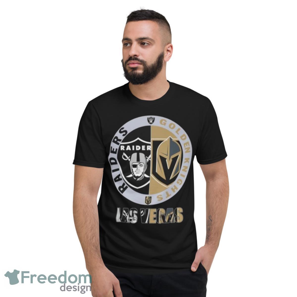 Las Vegas Raiders Vs Vegas Golden Knights Las Vegas Champion 2023 Logo Shirt - Short Sleeve T-Shirt