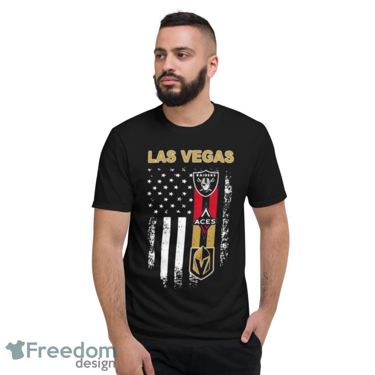 Las Vegas Team Sport Las Vegas Raiders Las Vegas Aces Vegas Golden Knights Shirt - Short Sleeve T-Shirt