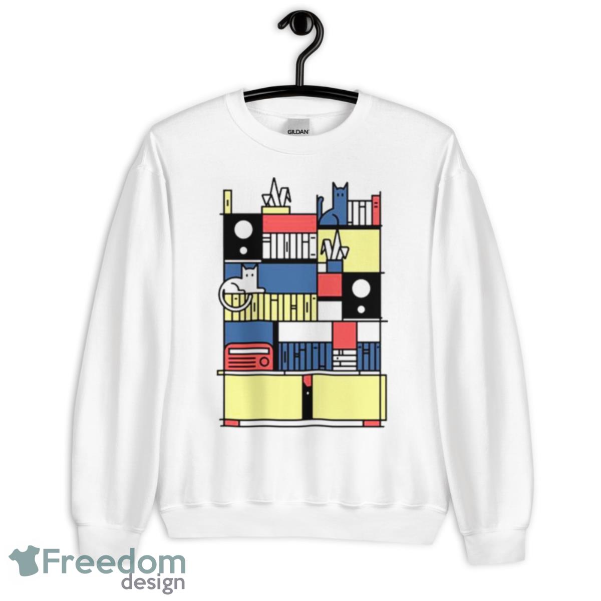 Library & Art Shirt - Unisex Heavy Blend Crewneck Sweatshirt