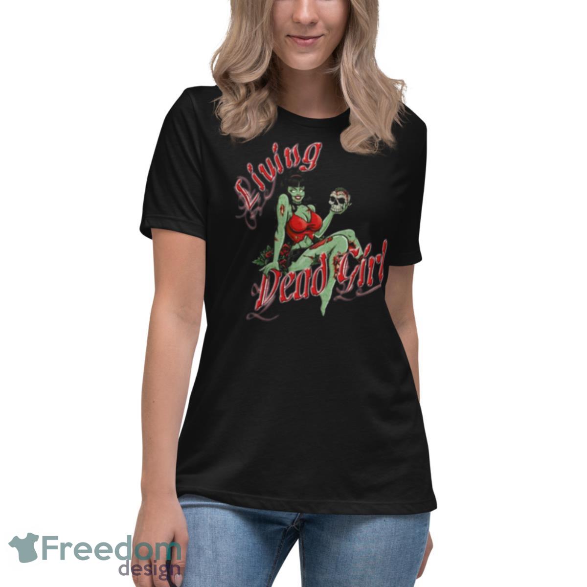 Living Dead Girl Gothic Shirt - Womens Relaxed Short Sleeve Jersey Tee Living Dead Girl Gothic Shirt - Womens Relaxed Short Sleeve Jersey Tee
