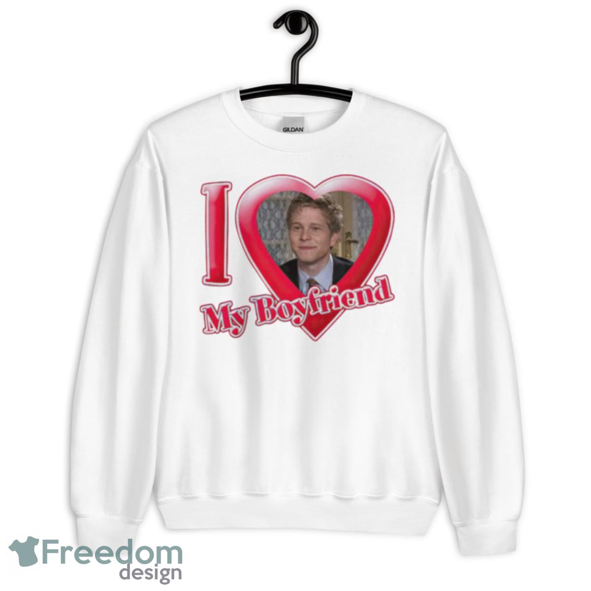 Logan Huntzberger I love my boyfriend shirt - Unisex Heavy Blend Crewneck Sweatshirt