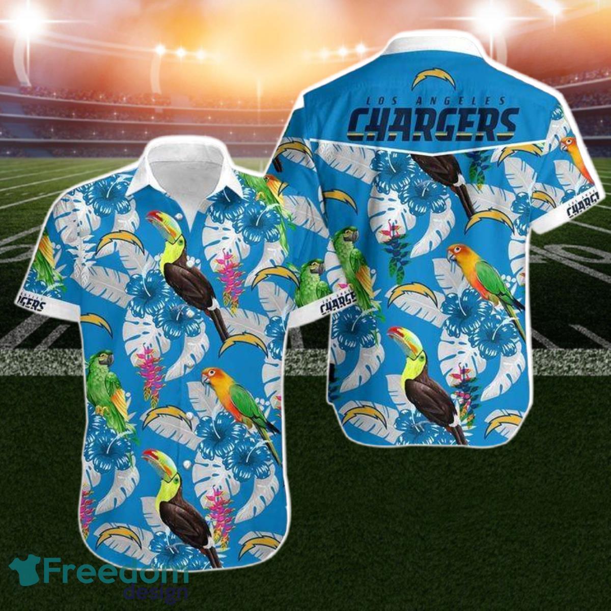 Los Angeles Chargers Hawaiian Shirt Aloha Shirt For Men Women Product Photo 1