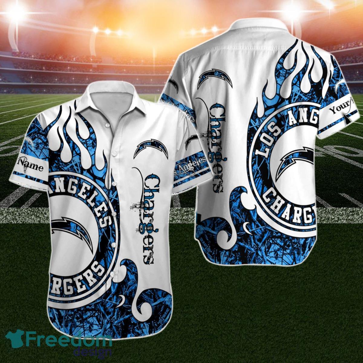 Los Angeles Chargers Hawaiian Shirt NFL Football Custom Name For Men Women For Best Friend Product Photo 1