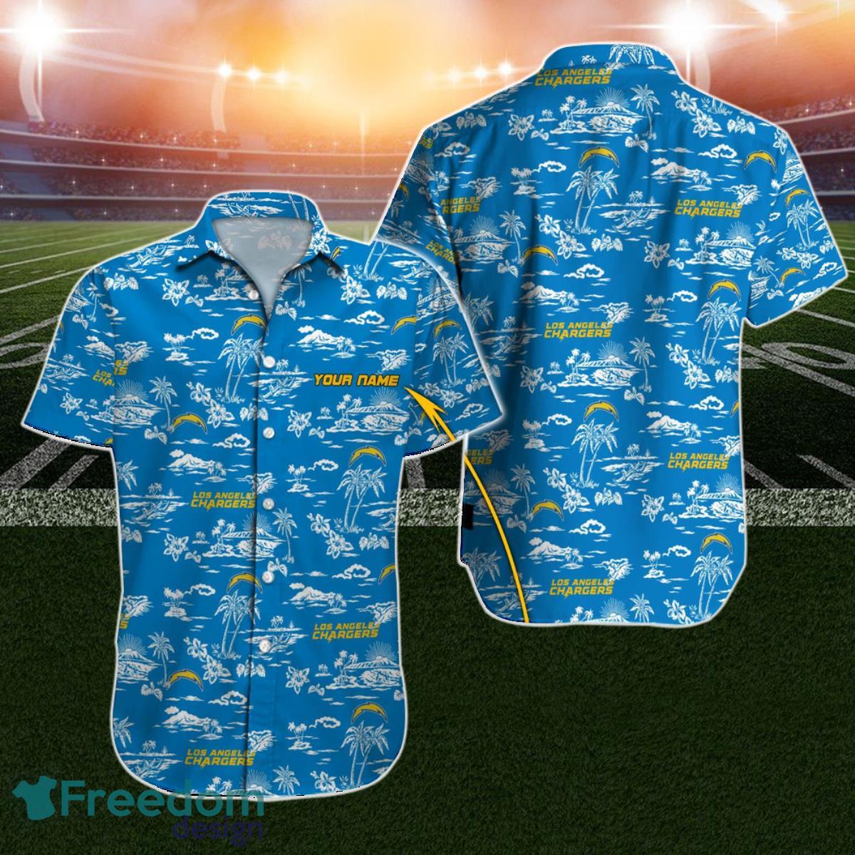 Los Angeles Chargers Hawaiian Shirt NFL Football Personalized For