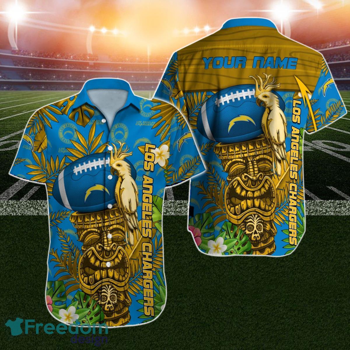 Los Angeles Chargers Hawaiian Shirt NFL Football Personalized For
