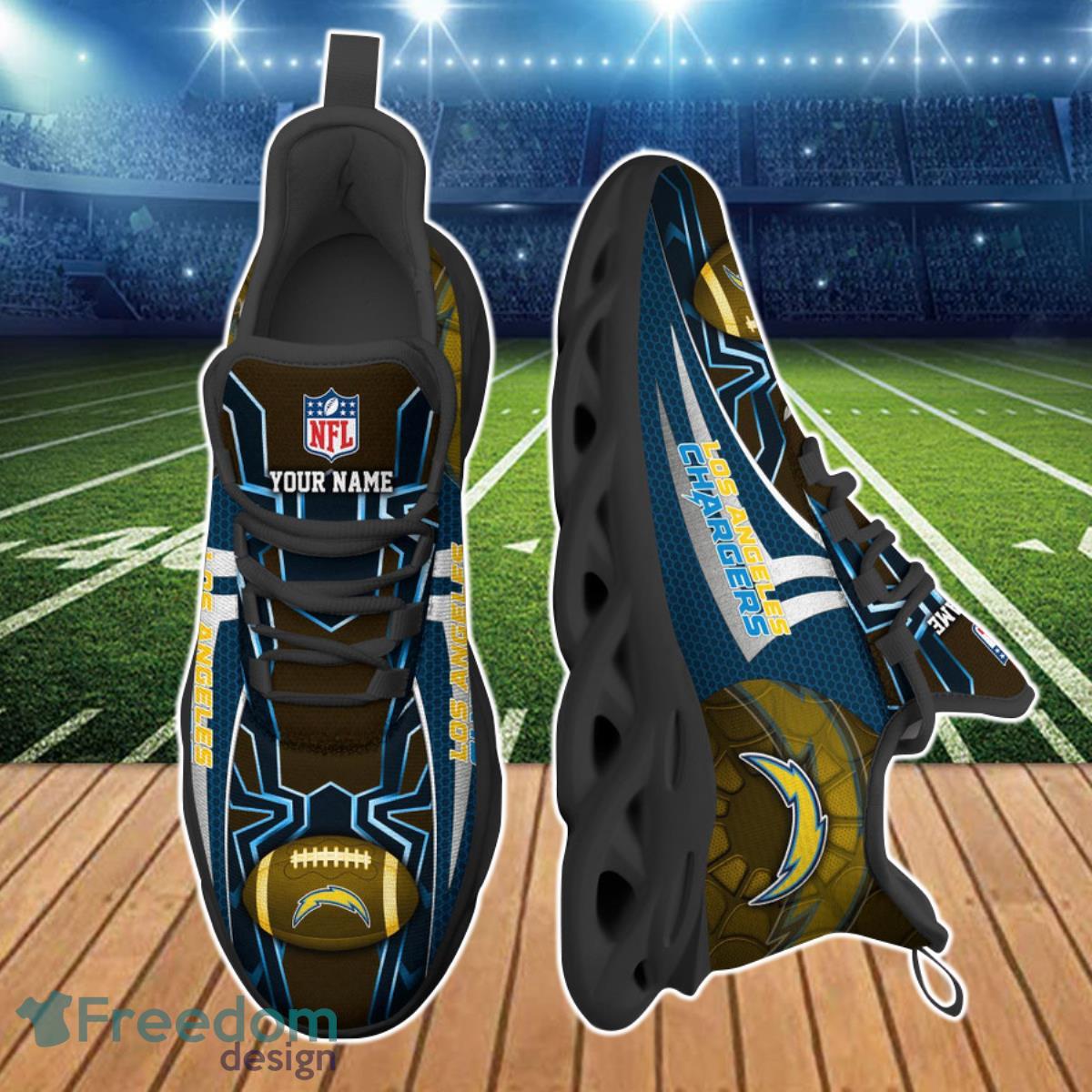 Los Angeles Chargers NFL Clunky Max Soul Shoes Custom Name Gift For True Fans Product Photo 2