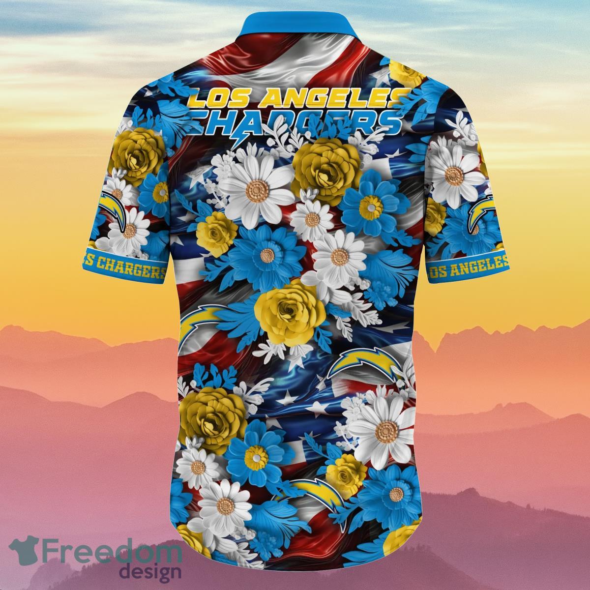 Los Angeles Rams NFL Hawaiian Shirt 4th Of July Independence Day Ideal Gift  For Men And Women Fans