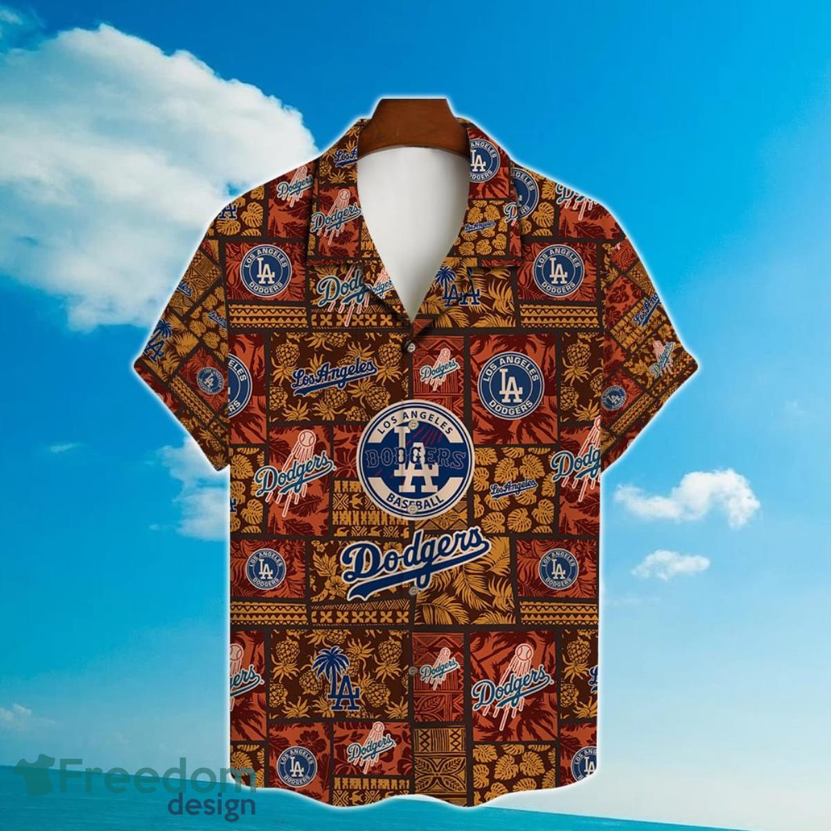 Los Angeles Dodgers Major League Baseball Hawaiian Shirt with 3D Printed Design Product Photo 2