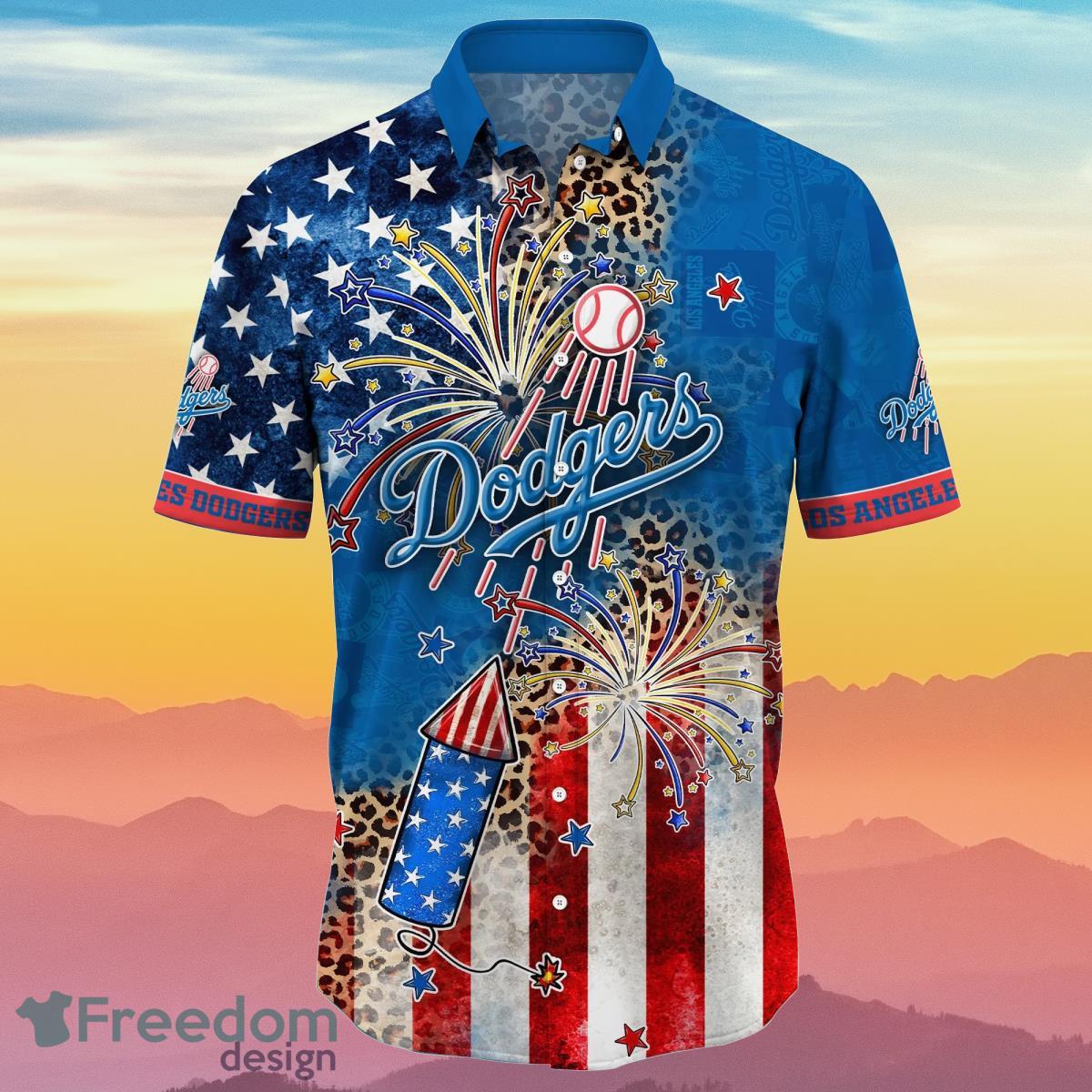 Los Angeles Dodgers MLB Hawaiian Shirt 4th Of July Independence Day Ideal Gift For Men And Women Fans Product Photo 2