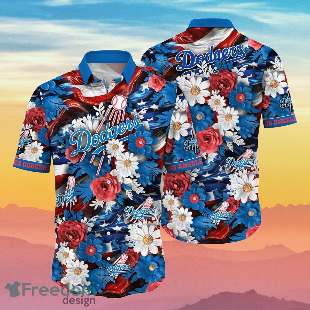 Los Angeles Dodgers MLB Custom Name Hawaiian Shirt Hot Design For
