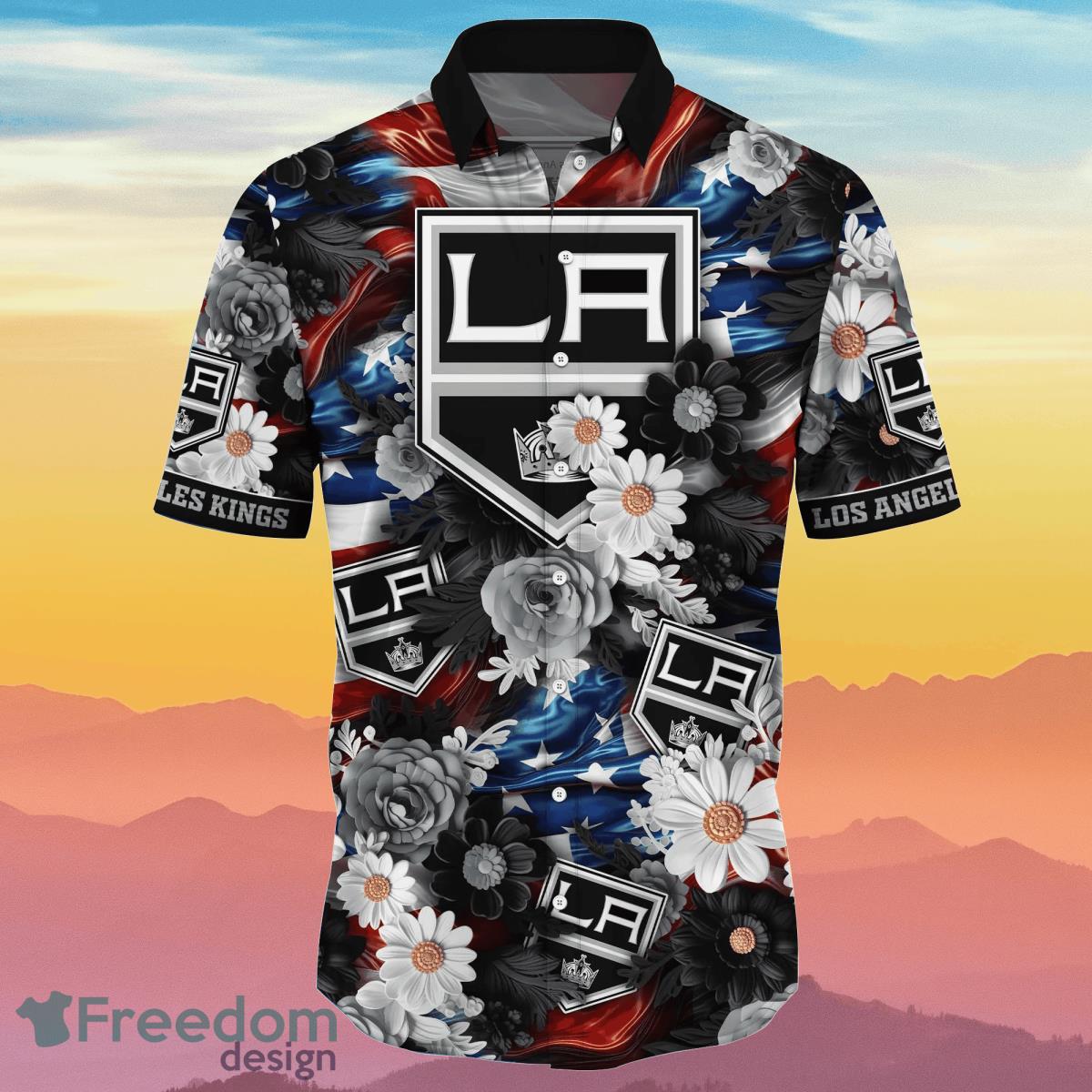 Los Angeles Kings NHL Hawaiian Shirt 4th Of July Independence Day Special  Gift For Men And Women Fans - Freedomdesign
