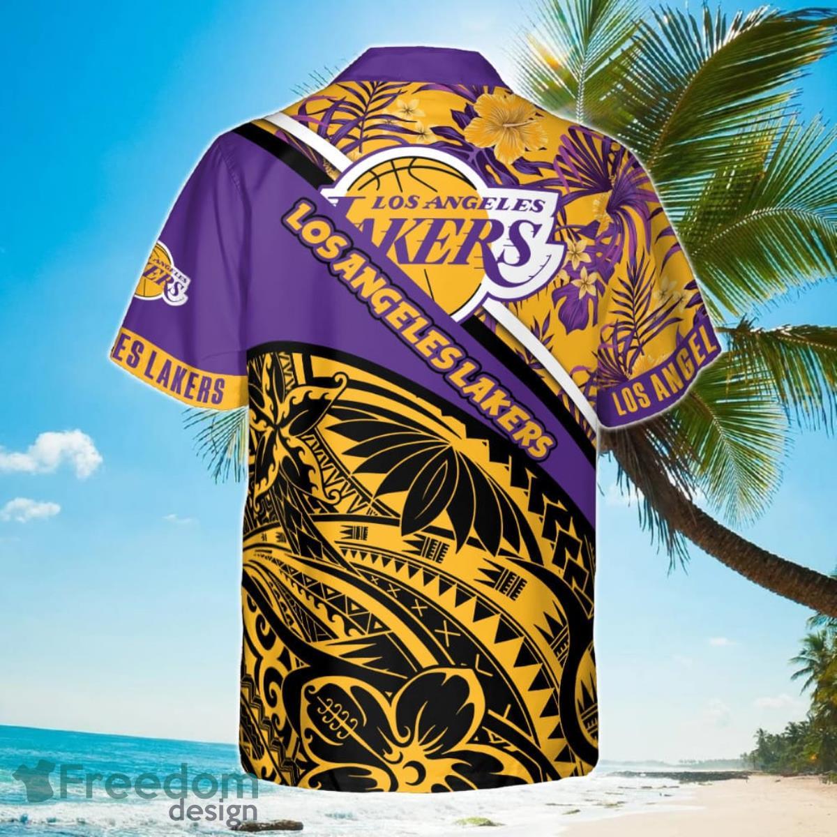 Los Angeles Lakers Polynesian Pattern National National Basketball  Association 2023 Hawaiian Shirt - Freedomdesign