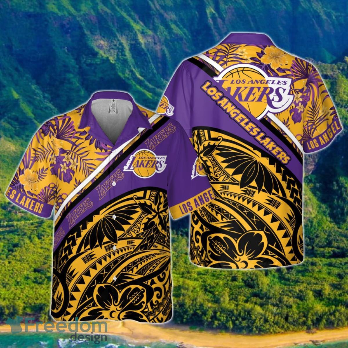 Los Angeles Lakers Polynesian Pattern National National Basketball