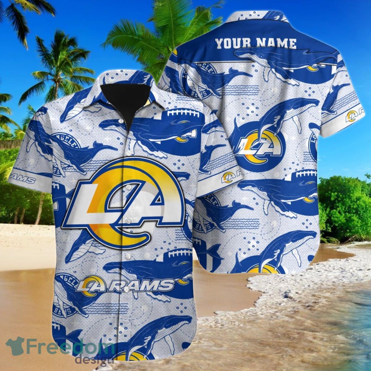 Los Angeles Rams Hawaiian Shirt - Thoughtful Personalized Gift For The  Whole Family