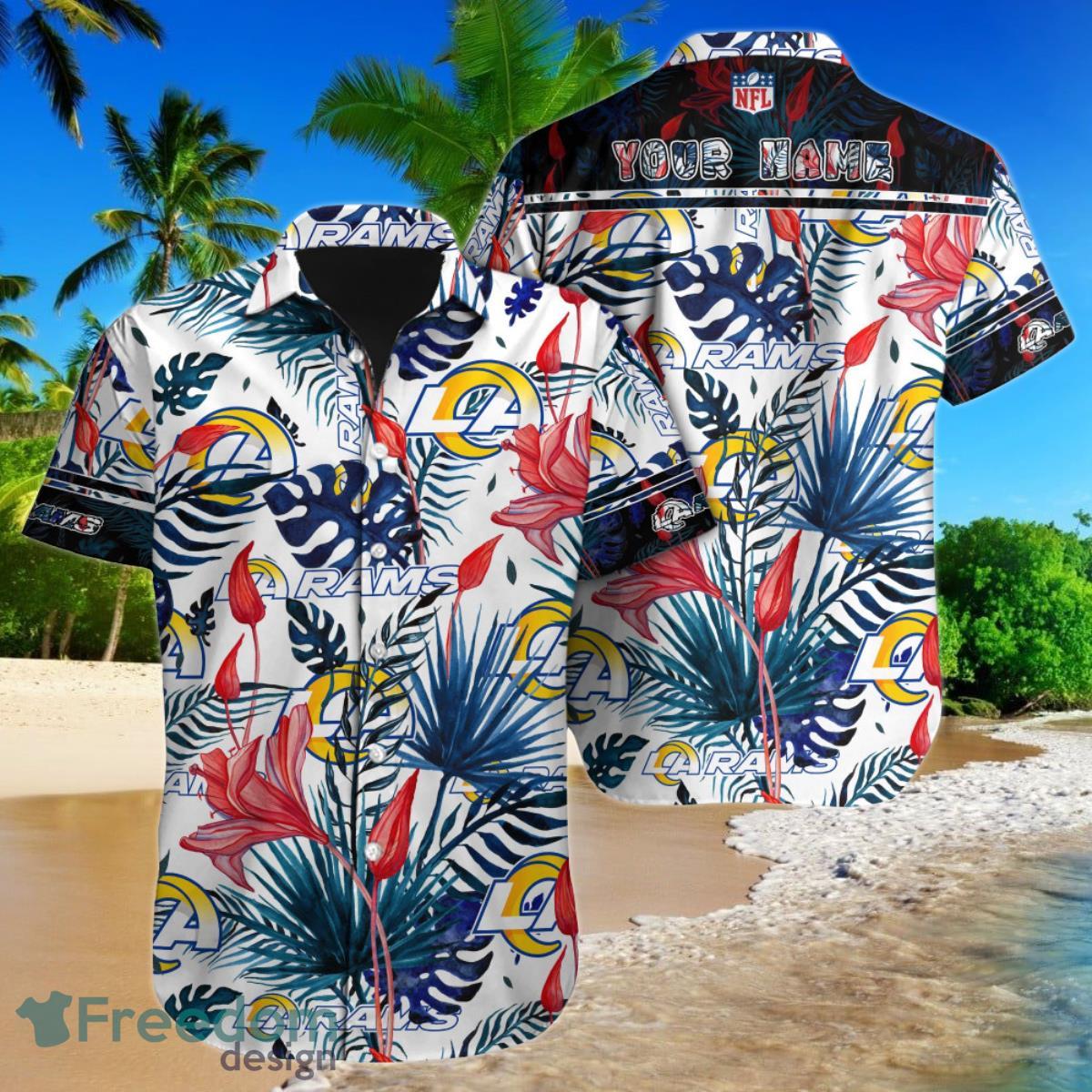 Los Angeles Rams NFL Football Custom Name Hawaiian Shirt Unique Gift For  Fans - Freedomdesign