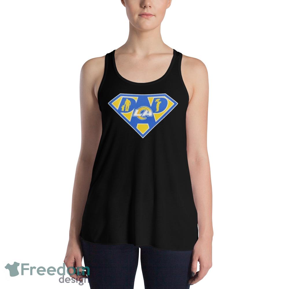 los Angeles Rams Super dad Black T Shirt - Freedomdesign