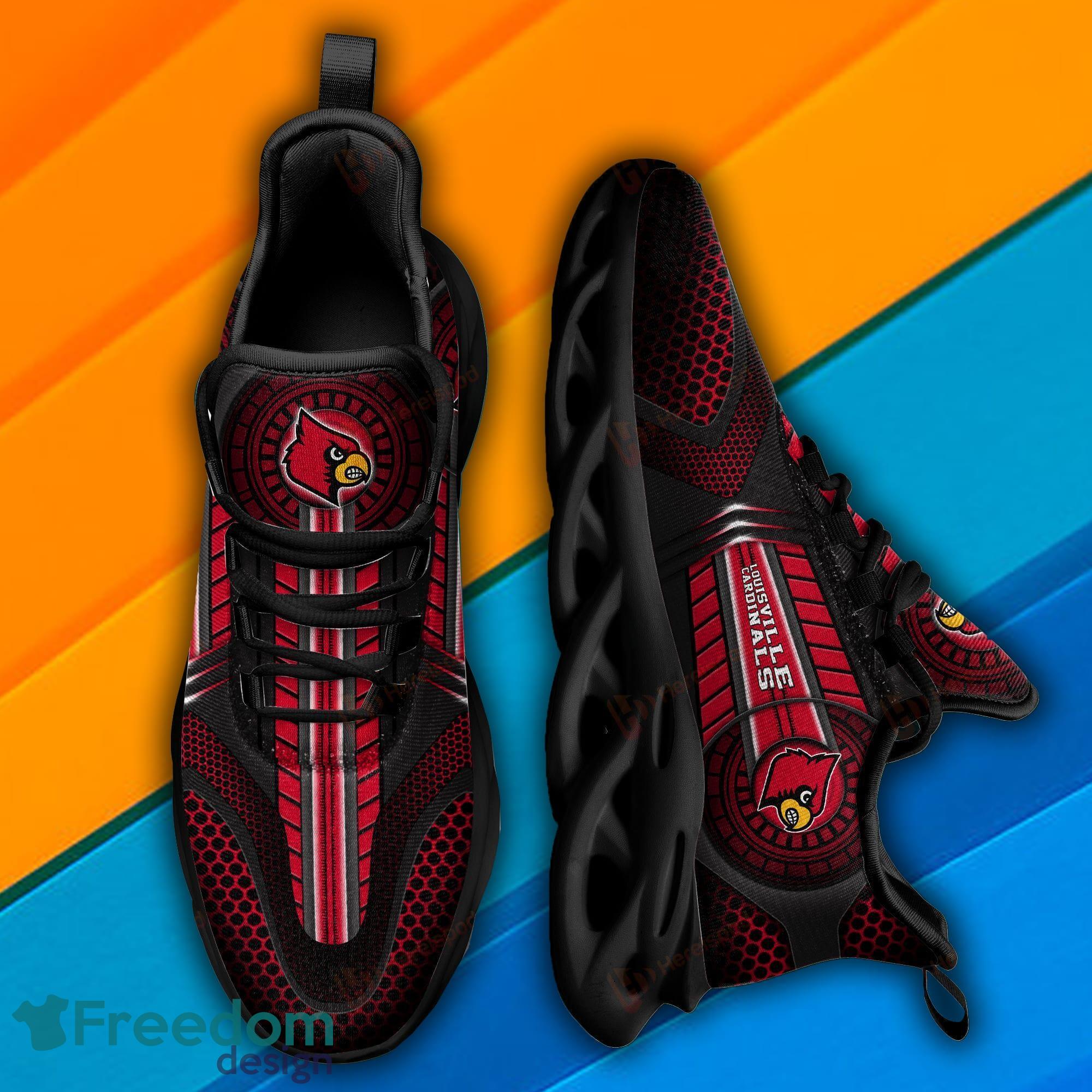 Louisville Cardinals Max Soul Shoes Football Sport Running Sneakers Men And  Women For Fans - Freedomdesign