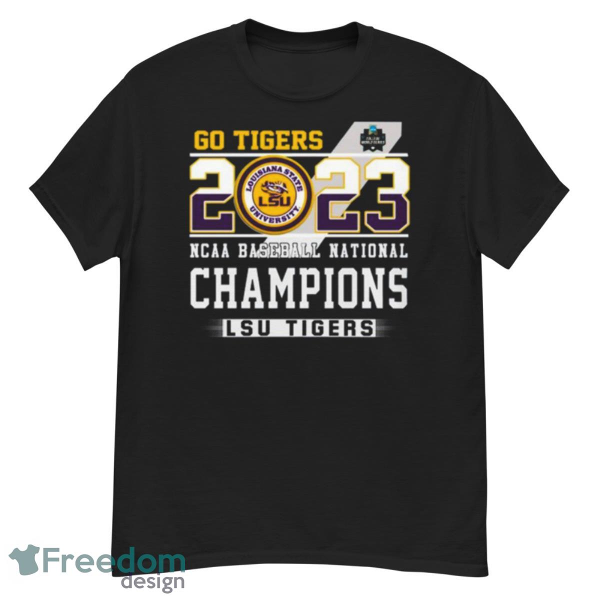 LSU Tigers 2023 NCAA College World Series National Champions Go Tigers Shirt - G500 Men’s Classic T-Shirt