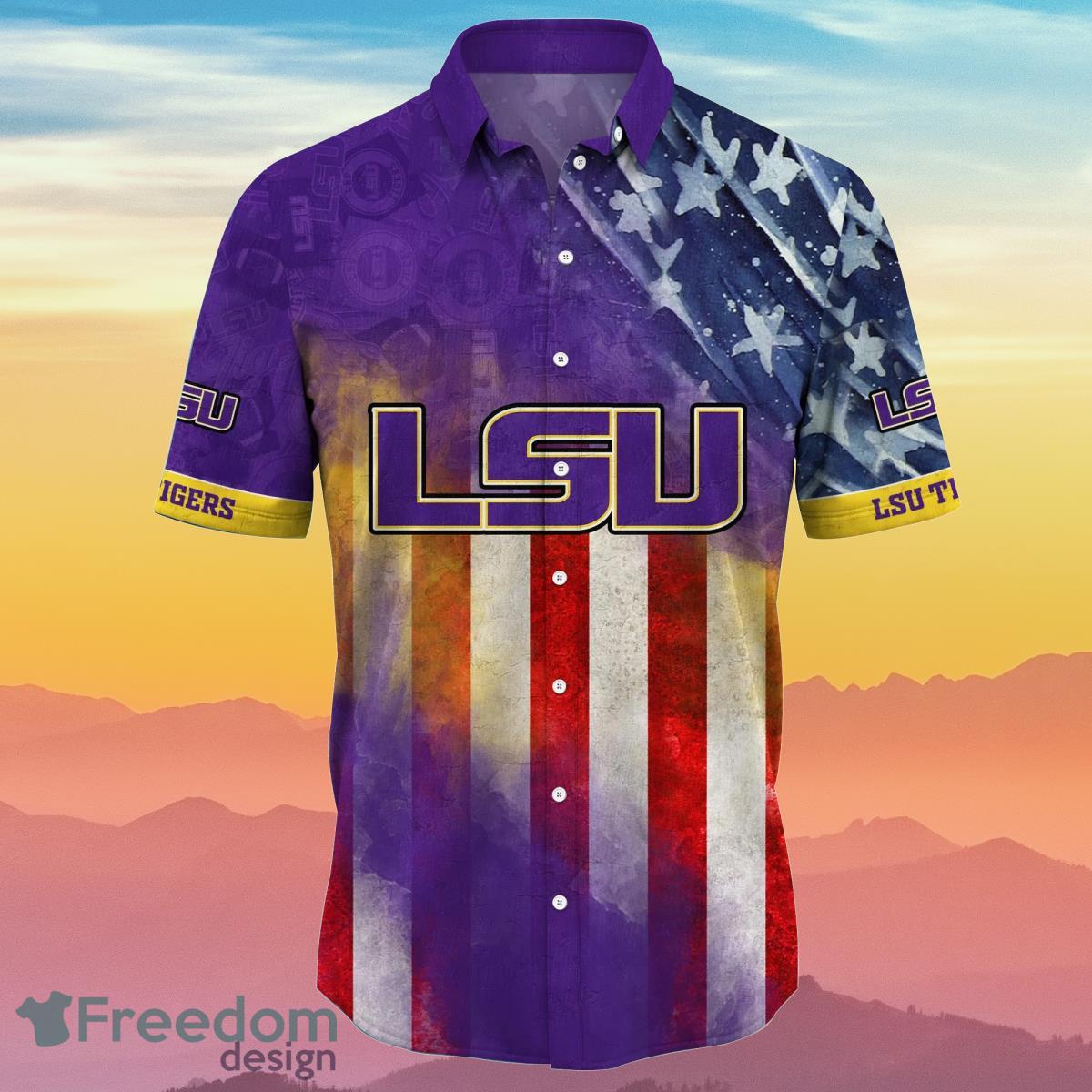 LSU TIGERS NCAA1 Hawaiian Shirt 4th Of July Independence Day Best Gift For Men And Women Fans Product Photo 2