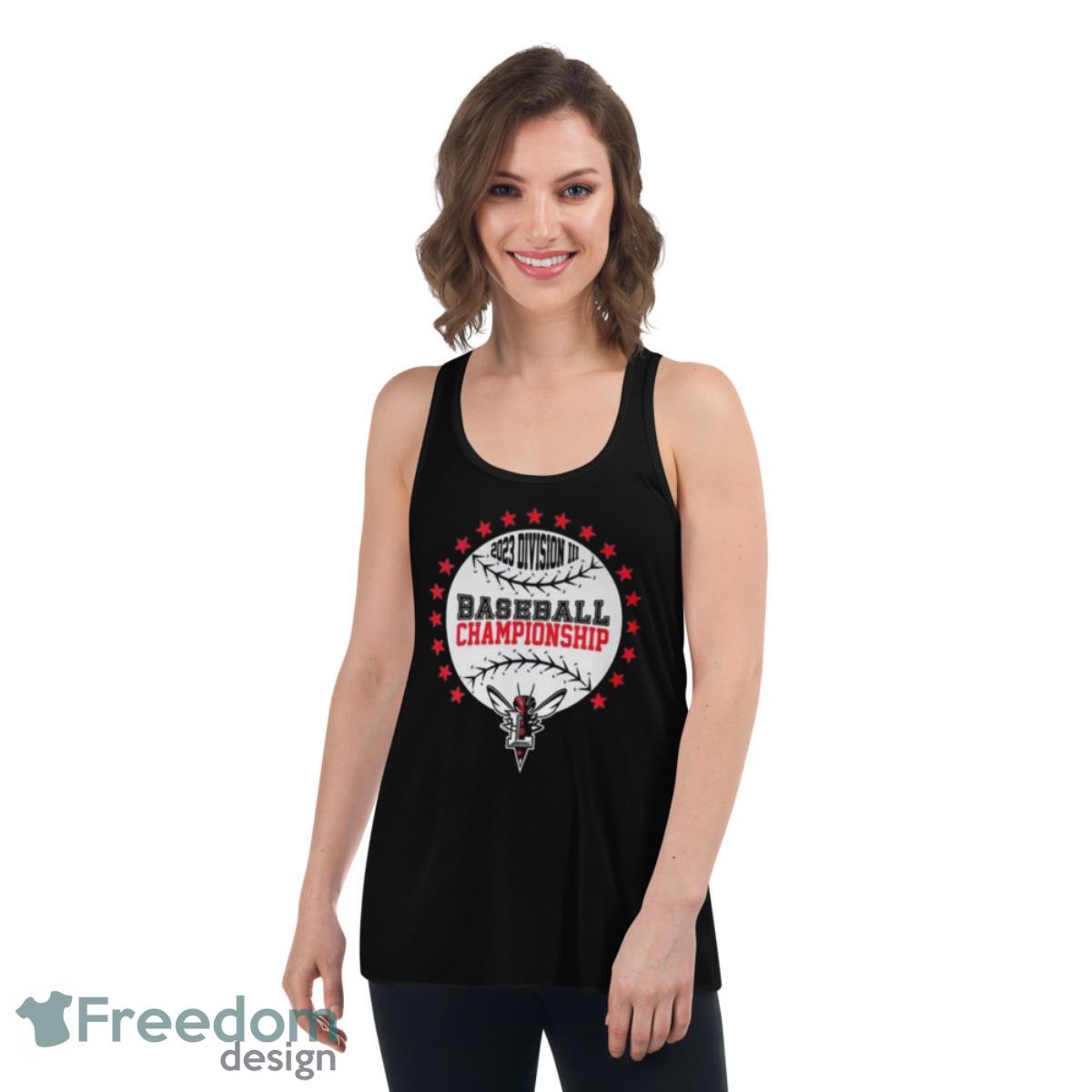 Lynchburg Hornets 2023 Diii Baseball Championship Shirt - Womens Flowy Racerback Tank Lynchburg Hornets 2023 Diii Baseball Championship Shirt - Womens Flowy Racerback Tank