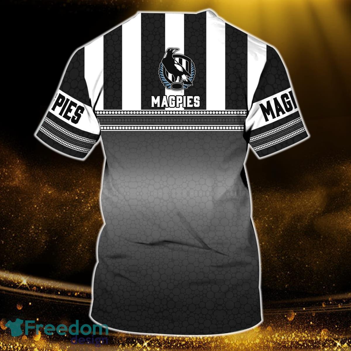 Magpies Collingwood Personalized Name 3D Tshirt Product Photo 2