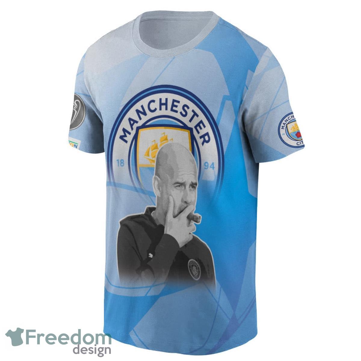 Manchester City Uefa Champions League 2023 3D Shirt Product Photo 2