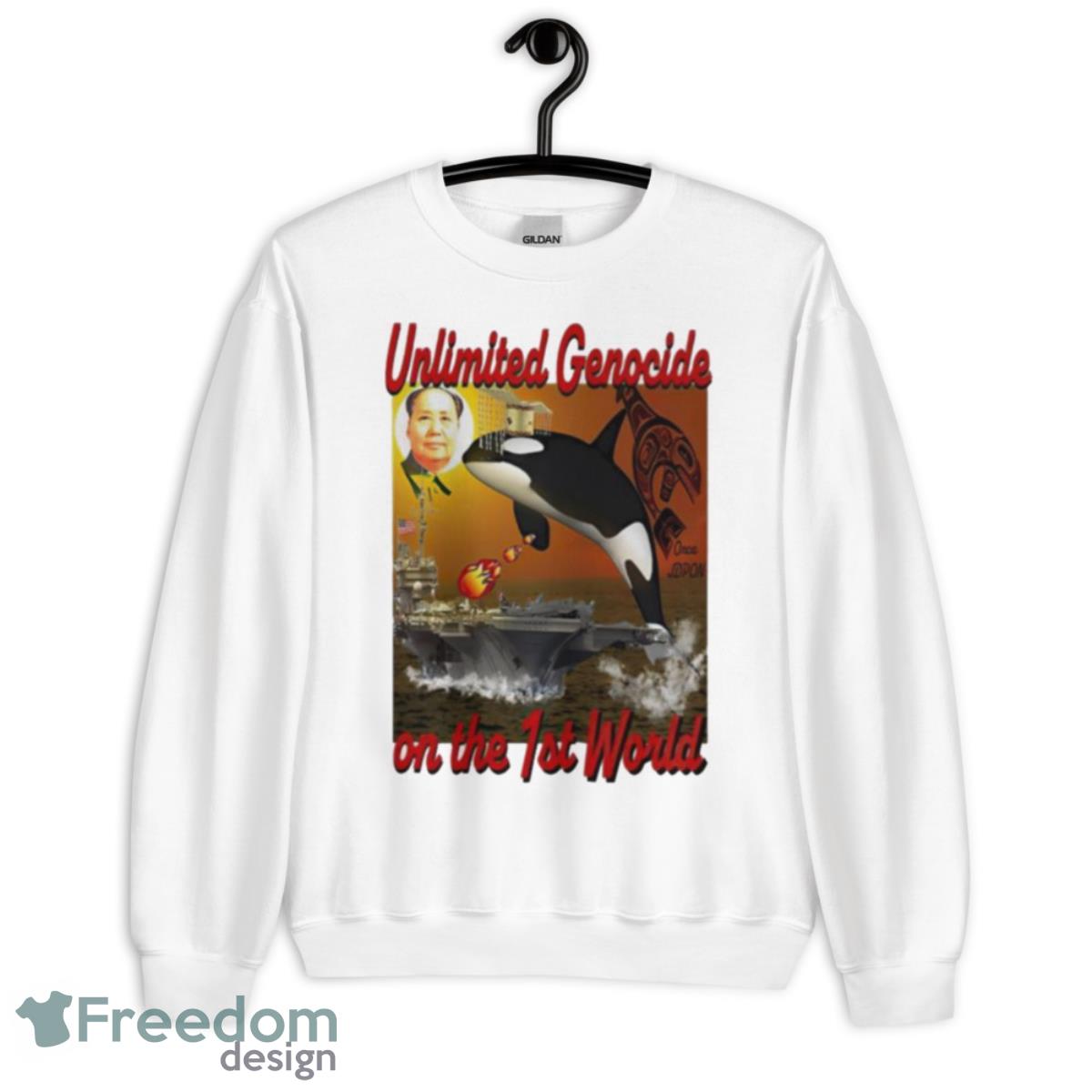 Mao Unlimited Genocide On The 1st World Shirt - Unisex Heavy Blend Crewneck Sweatshirt