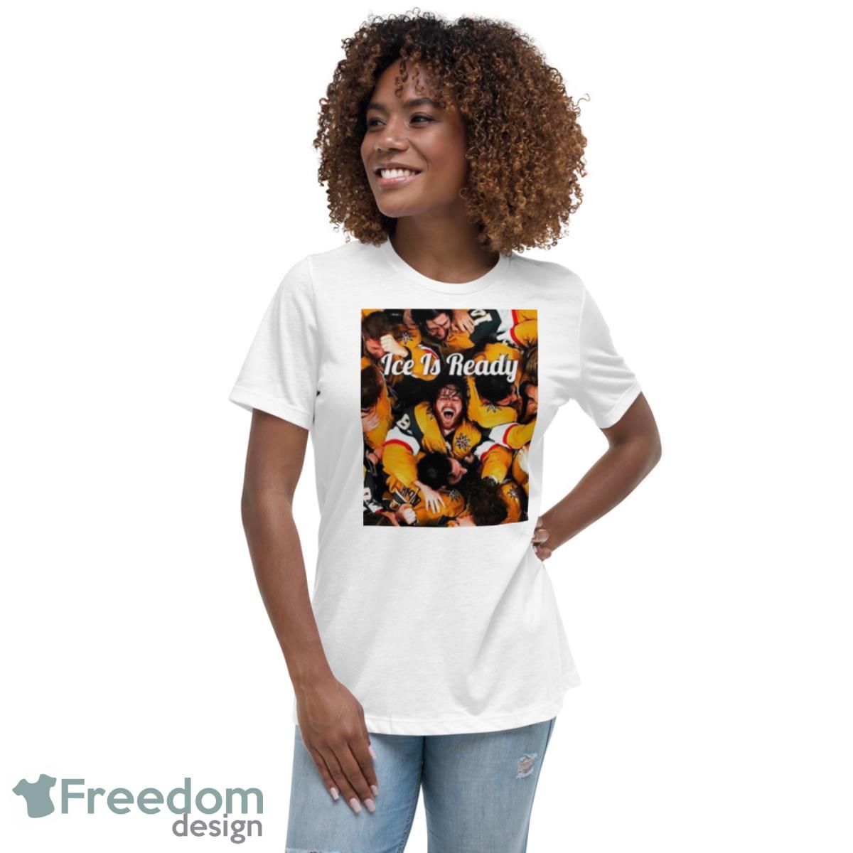 Marchy Dog Pile Ice Is Ready Shirt - Womens Relaxed Short Sleeve Jersey Tee Marchy Dog Pile Ice Is Ready Shirt - Womens Relaxed Short Sleeve Jersey Tee