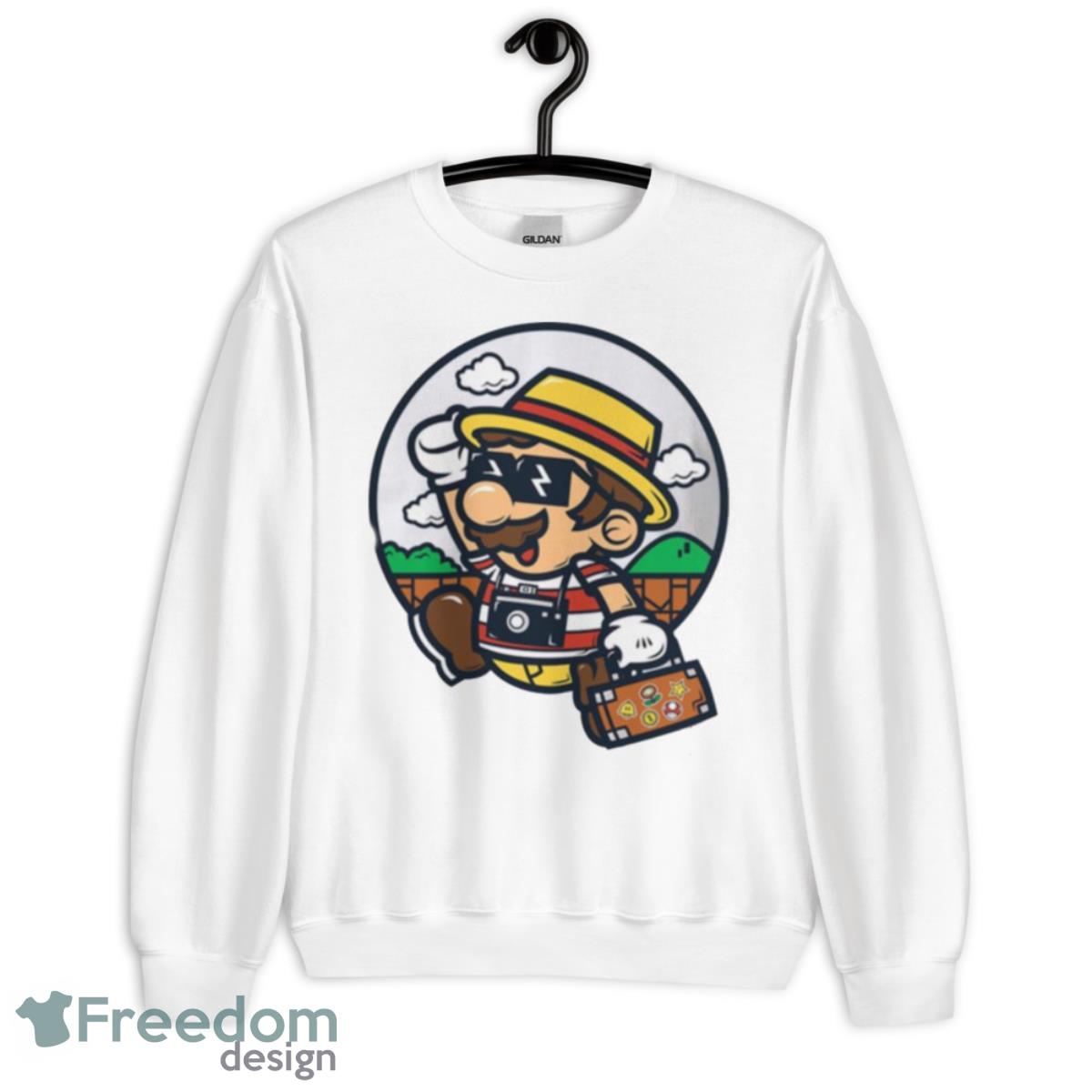 Mario Travel Jump Shirt - Unisex Heavy Blend Crewneck Sweatshirt