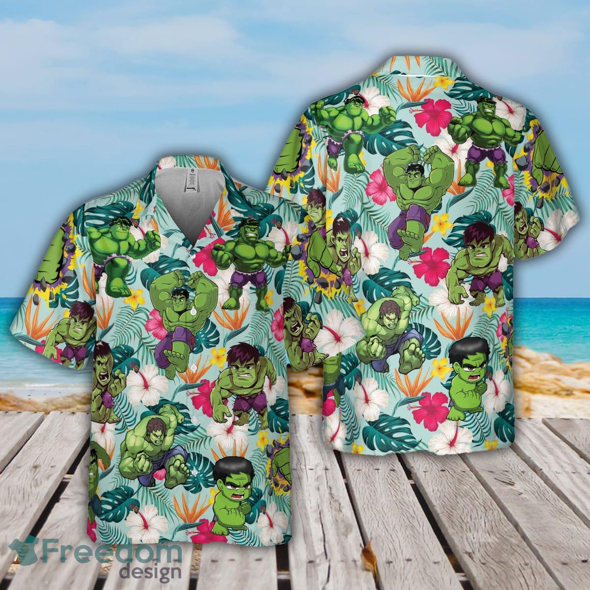 Marvel Hulk 3D Hawaiian Shirt Summer Beach Gift For Men And Women