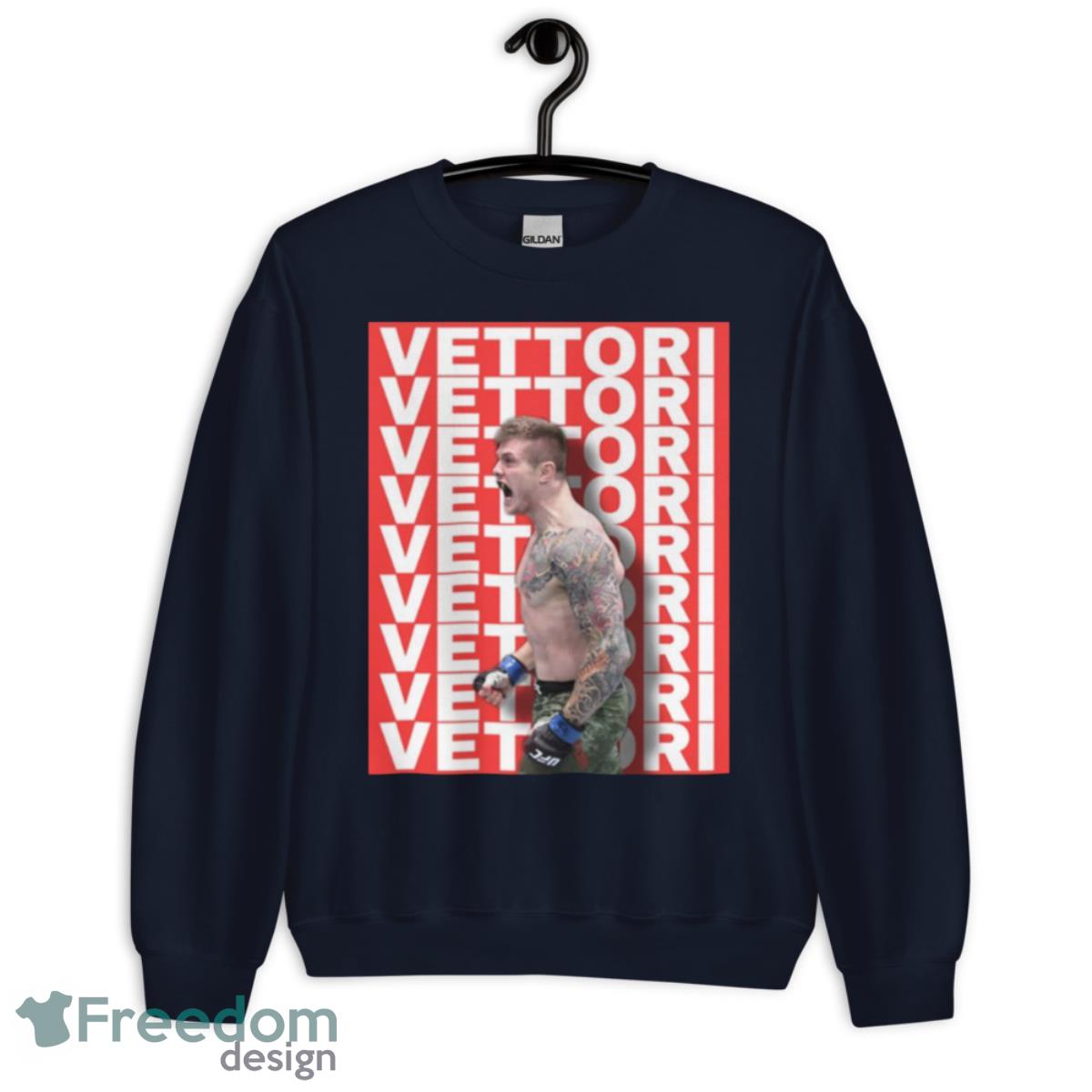 Marvin Vettori Ufc Design Red shirt - Unisex Crewneck Sweatshirt-1