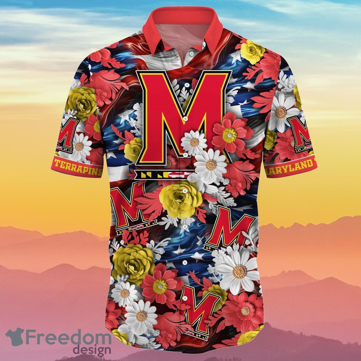 Maryland Terrapins NCAA3 Hawaiian Shirt 4th Of July Independence Day Special Gift For Men And Women Fans Product Photo 2