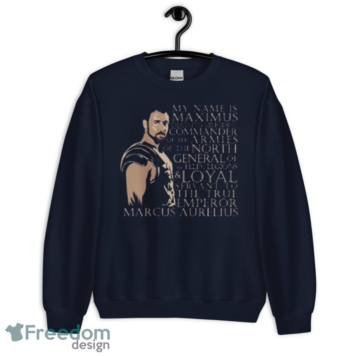 Maximus Decimus Geometric Design Gladiator Movie Shirt - Unisex Crewneck Sweatshirt-1