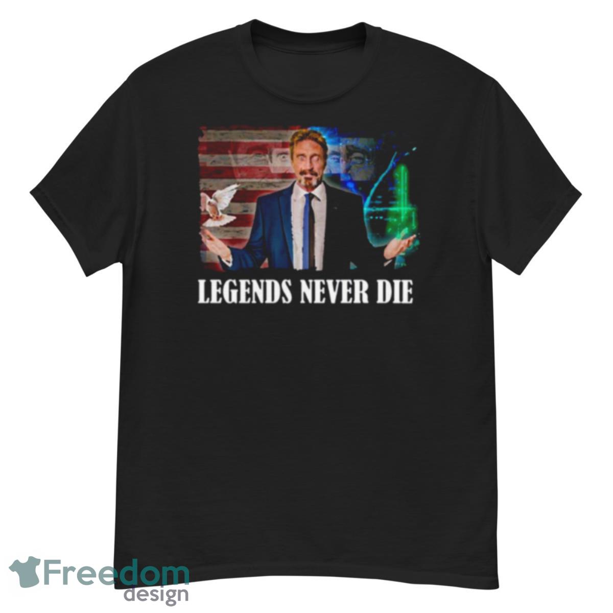 Mcafee Legends Never Die Cool John Mcafee Rip Shirt - G500 Men’s Classic T-Shirt